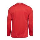 Camisa Internacional I 25/26 manga longa - Torcedor Adidas Masculina - Vermelha com detalhes em branco