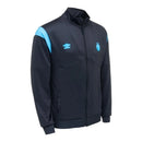 Jaqueta Corta-Vento Grêmio 25/26 - Masculina Umbro - Cinza com detalhes em azul