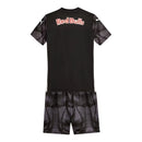 Kit Infantil Red Bull Bragantino Goleiro I 25/26 - Puma - Preto com detalhes em cinza e branco