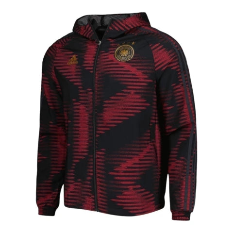 Jaqueta Corta-Vento Seleção Alemanha 25/26 - Masculina Adidas - Vermelha e preta