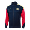 Jaqueta Corta-Vento Barcelona 25/26 - Masculina Nike - Azul com detalhes em vermelho e amarelo