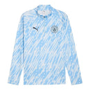 Jaqueta Corta-Vento Manchester City Pré-jogo 25/26 - Masculina Puma - Branca com detalhes em azul