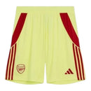 Short Arsenal Goleiro 25/26 - Masculino Adidas - Amarelo com detalhes em vermelho
