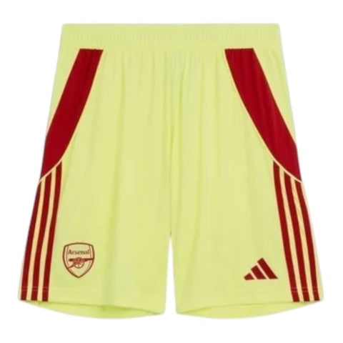 Short Arsenal Goleiro 25/26 - Masculino Adidas - Amarelo com detalhes em vermelho