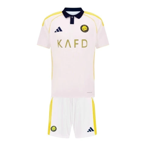 Kit Infantil Al-Nassr III 25/26 - Adidas - Branco