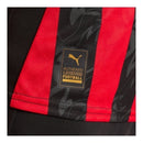 Camisa AC Milan I 25/26 - Torcedor Puma Feminina - Preta e vermelha com detalhes em cinza