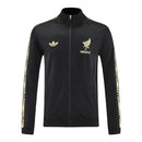 Jaqueta Corta-Vento Seleção México I 25/26 - Masculina Adidas - Preta com detalhes em dourado