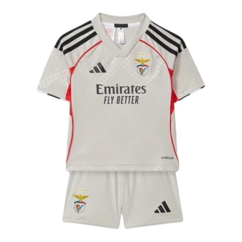 Kit Infantil Benfica II 25/26 - Adidas - Bege