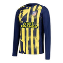 Camisa Atlético de Madrid Pré-jogo II 25/26 manga longa - Torcedor Nike Masculina - Azul e amarela