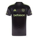 Camisa Boca Juniors Goleiro 25/26 - Torcedor Adidas Masculina - Preta com detalhes em cinza e verde