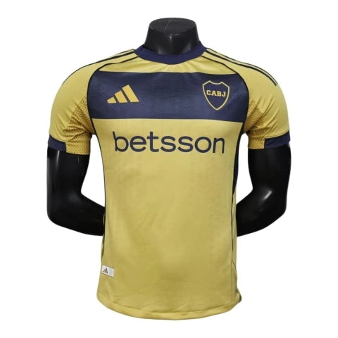 Camisa Boca Juniors II 25/26 - Jogador Adidas Masculina - Amarela com detalhes em azul
