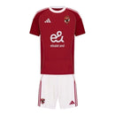 Kit Infantil Al-Ahly I 25/26 - Adidas - Vermelho e branco