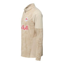 Camisa Red Bull Salzburg Treino 25/26 manga longa - Torcedor Puma Masculina - Branca com detalhes em marrom