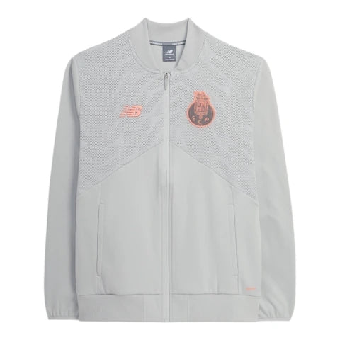 Jaqueta Corta-Vento Porto Pré-jogo 25/26 - Masculina New Balance - Cinza