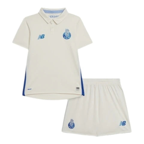 Kit Infantil Porto III 25/26 - New Balance - Branco com detalhes em azul