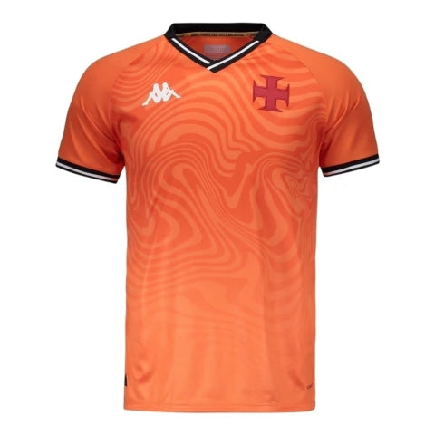 Camisa Vasco da Gama Goleiro I 25/26 - Torcedor Kappa Masculina - Laranja