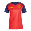 Camisa Seleção Espanha I 26/27 - Torcedor Adidas Feminina - Vermelha e azul