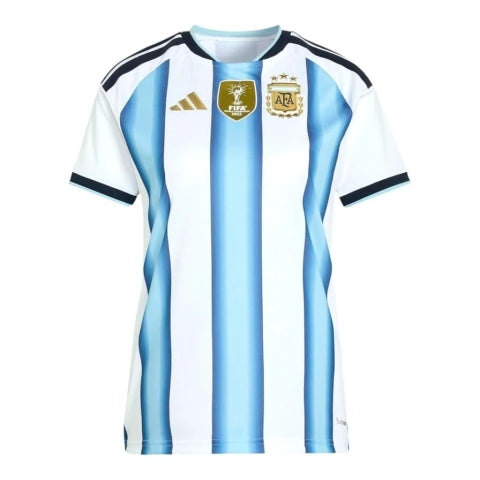 Camisa Seleção Argentina I 26/27 - Torcedor Adidas Feminina - Branca e azul