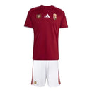 Kit Infantil Seleção Hungria I 26/27- Adidas - Bordô e branco