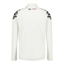 Camisa Real Madrid Pré-jogo Marvel Avengers 25/26 manga longa - Torcedor Adidas Masculina - Branca com detalhes em preto e amarelo