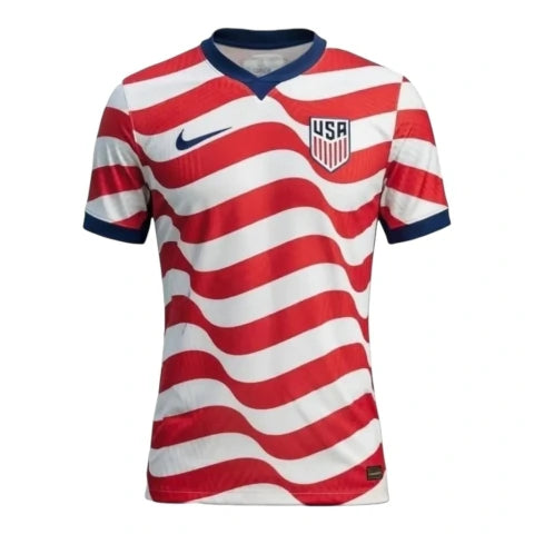 Camisa Seleção Estados Unidos I 26/27 - Torcedor Nike Masculina - Branca com detalhes em vermelho e azul