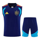 Kit Treino adulto - Camisa e Shorts - Seleção Espanha Adidas 26/27 - Azul