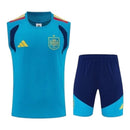 Kit Treino adulto - Camisa e Shorts - Seleção Espanha Adidas 26/27 - Azul