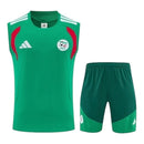 Kit Treino adulto - Camisa e Shorts - Seleção Argélia Adidas 26/27 - Verde