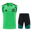 Kit Treino adulto - Camisa e Shorts - Seleção México Adidas 26/27 - Verde