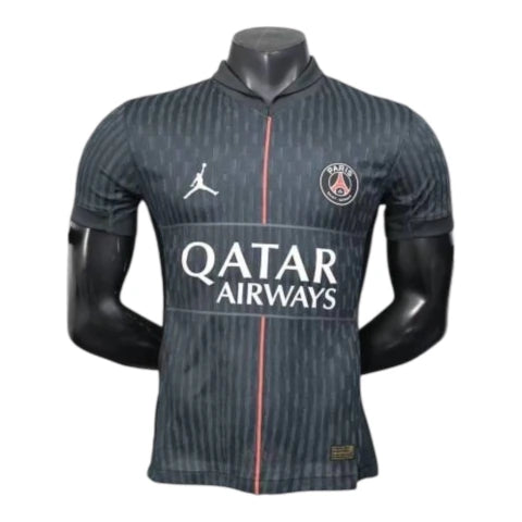 Camisa Paris Saint-Germain IV 25/26 - Jogador Jordan Masculina - Preta