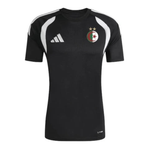 Camisa Seleção Argélia Treino 26/27 - Torcedor Adidas Masculina - Preta com detalhes em branco