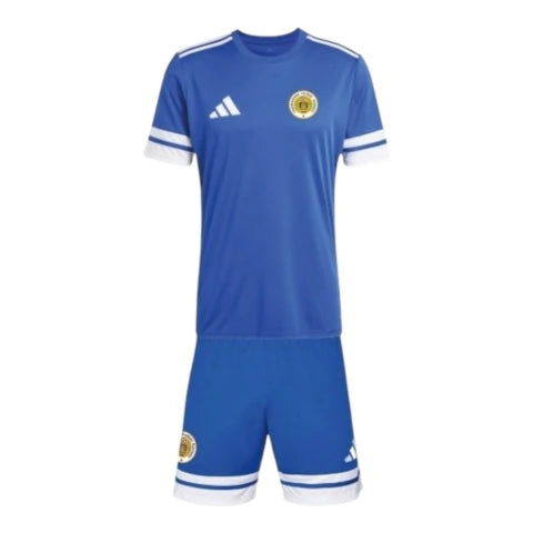 Kit Infantil Seleção Curaçao I 25/26 - Adidas - Azul com detalhes em branco