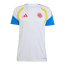 Camisa Seleção Colômbia Treino 26/27 - Torcedor Adidas Feminina - Branca com detalhes em azul e amarelo