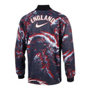 Camisa Seleção Inglaterra Goleiro 26/27 manga longa - Torcedor Nike Masculina - Azul com detalhes em vermelho e branco