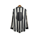 Camisa Retrô Newcastle 1995/1997 manga longa - Adidas Masculina - Preta com listras pretas e detalhes em amarelo