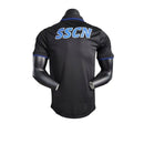 Camisa Napoli Treino 23/24 polo - Jogador EA7 Masculina - Preta