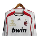 Camisa Retrô AC Milan 2006/2007 manga longa - Masculina Adidas - Branca com detalhes em preto e vermelho