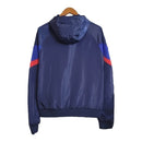 Jaqueta Corta-Vento Barcelona 23/24 - Azul com detalhes em vermelho