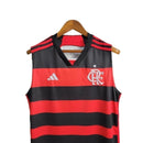 Camisa regata Flamengo I 24/25 - Torcedor Adidas Masculina - Preta e vermelha