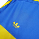 Camisa Retrô Boca Juniors I 1981 manga longa - Adidas Masculina - Azul com detalhes em amarelo