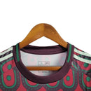 Camisa Seleção do México I 24/25 manga longa - Torcedor Adidas Masculina - Vinho com detalhes em verde e branco