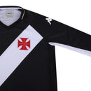 Camisa Vasco da Gama I 23/24 manga longa - Torcedor Kappa Masculina - Preta e branca