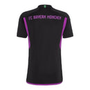 Camisa Bayern de Munique II 23/24 - Torcedor Adidas Feminina - Preta com detalhes em branco e roxo