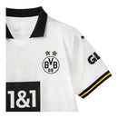 Camisa Borussia Dortmund III 24/25 - Torcedor Puma Masculina - Branca com detalhes em preto e amarelo