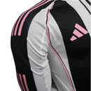 Camisa Juventus I 25/26 manga longa - Jogador Adidas Masculina - Preta e branca com detalhes em rosa