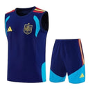 Kit Treino adulto - Camisa e Shorts - Seleção Espanha Adidas 26/27 - Azul
