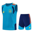 Kit Treino adulto - Camisa e Shorts - Seleção Espanha Adidas 26/27 - Azul