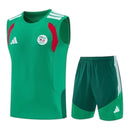 Kit Treino adulto - Camisa e Shorts - Seleção Argélia Adidas 26/27 - Verde