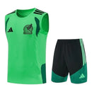 Kit Treino adulto - Camisa e Shorts - Seleção México Adidas 26/27 - Verde