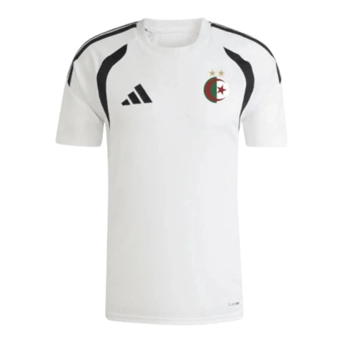 Camisa Seleção Argélia Treino 26/27 - Torcedor Adidas Masculina - Branca com detalhes em preto